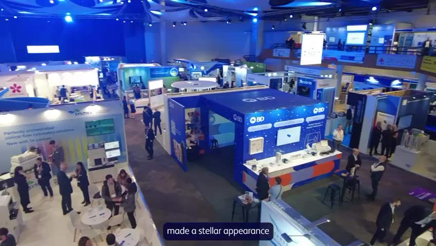 BD's immersive wall cube at IBMS Congress 2025, ICC Birmingham